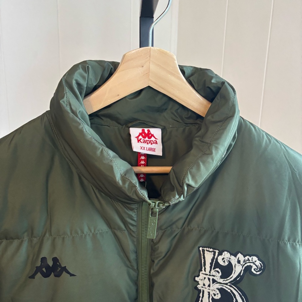 Kappa NWT Authentic Finreol Full Zip Puffer Jacket Green Cypress Men’s 2XL *NOTE